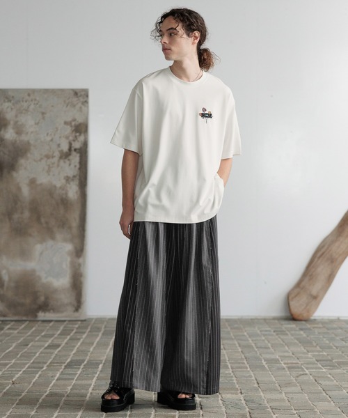 HARE(ハレ)の「【接触冷感】タグロゴシシュウカットソー(HARE)(Tシャツ/カットソー・メンズ・ブルー/ブラック/ホワイト/ネイビー/イエロー・SMALL/MEDIUM)」の16枚目の写真