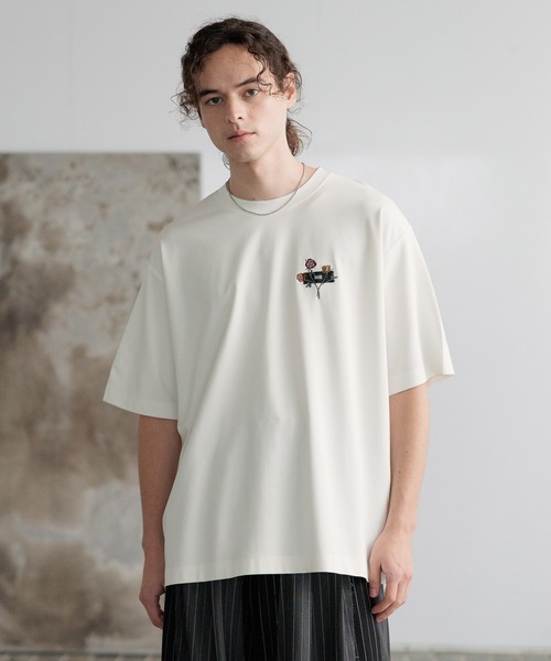 HARE(ハレ)の「【接触冷感】タグロゴシシュウカットソー(HARE)(Tシャツ/カットソー・メンズ・ブルー/ブラック/ホワイト/ネイビー/イエロー・SMALL/MEDIUM)」の19枚目の写真