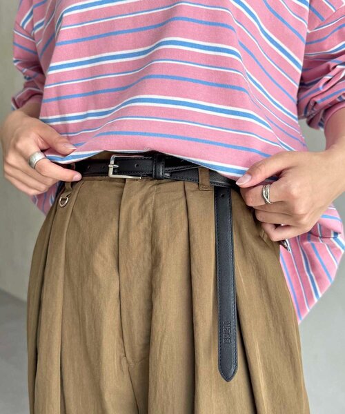 CPCM(シーピーシーエム)の「しぼ皮ベルト(ベルト・レディース・ブラウン/ブラック/キャメル/ブラック系その他/ブラウン系その他・FREE)」の3枚目の写真