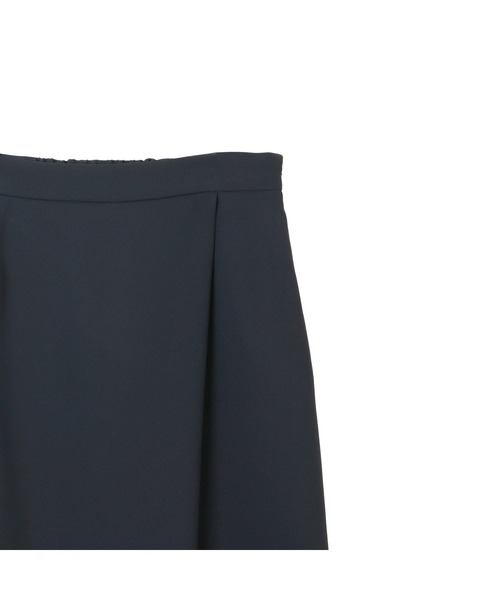 AOYAMA（アオヤマ）の「【着る日傘・接触冷感・吸汗速乾】自宅で洗える！ラップ風タイトスカート/ネイビー/無地｜通勤＆オフィス＆入卒＆セレモニー＆オケージョン｜ストレッチ・防シワ・セットアップ着用可・大きいサイズあり｜（スーツスカート・レディース・ネイビー・5号/7号/9号/11号/13号/17号）」の4枚目の写真