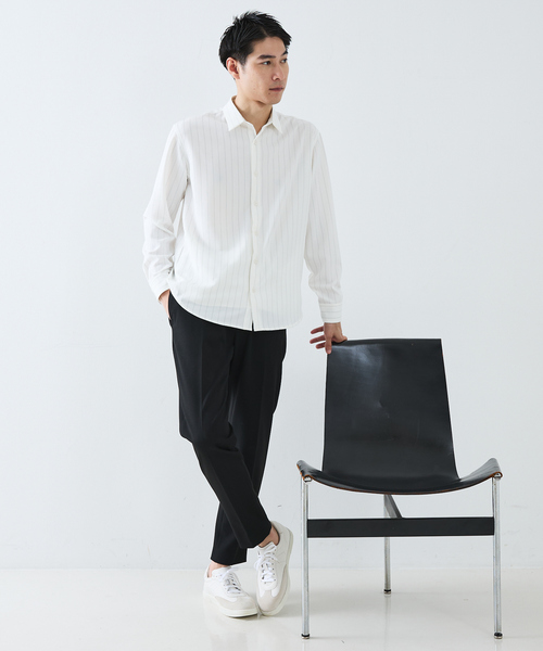 セール】【WEB別注】トレーナータイプ レザースニーカー（スニーカー