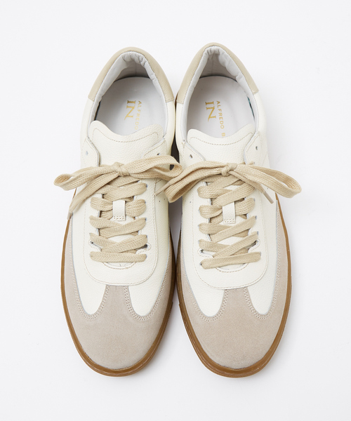 セール】【WEB別注】トレーナータイプ レザースニーカー（スニーカー