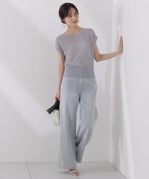 PROPORTION BODY DRESSING(プロポーションボディドレッシング)の「ラメルーズニット / 1215170509(ニット/セーター・レディース・ベージュ/ホワイト系その他/ブルー・FREE)」の17枚目の写真