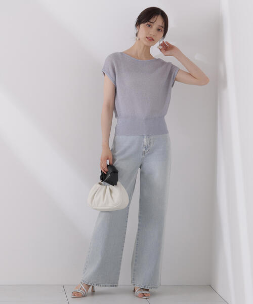 PROPORTION BODY DRESSING(プロポーションボディドレッシング)の「ラメルーズニット / 1215170509(ニット/セーター・レディース・ベージュ/ホワイト系その他/ブルー・FREE)」の18枚目の写真