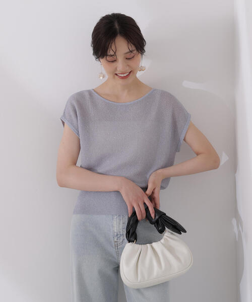 PROPORTION BODY DRESSING(プロポーションボディドレッシング)の「ラメルーズニット / 1215170509(ニット/セーター・レディース・ベージュ/ホワイト系その他/ブルー・FREE)」の19枚目の写真