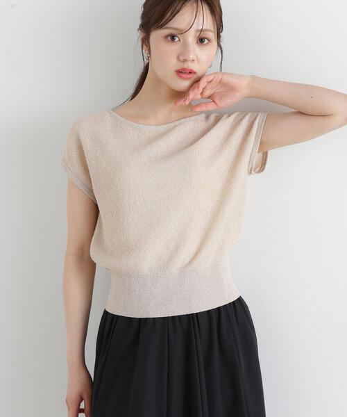 PROPORTION BODY DRESSING(プロポーションボディドレッシング)の「ラメルーズニット / 1215170509(ニット/セーター・レディース・ベージュ/ホワイト系その他/ブルー・FREE)」の3枚目の写真