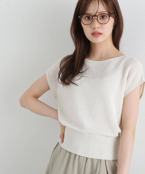 PROPORTION BODY DRESSING(プロポーションボディドレッシング)の「ラメルーズニット / 1215170509(ニット/セーター・レディース・ベージュ/ホワイト系その他/ブルー・FREE)」の2枚目の写真