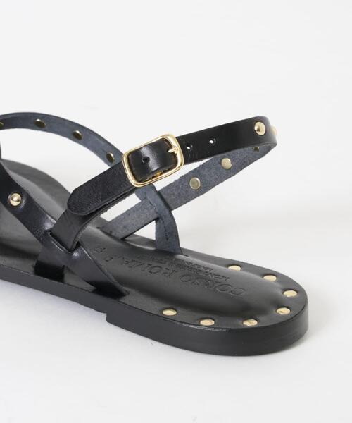 CORSO ROMA，9（コルソローマ）の「CORSO ROMA, 9　STUDS SANDAL（サンダル・レディース・ブラック・36/37/38）」の11枚目の写真