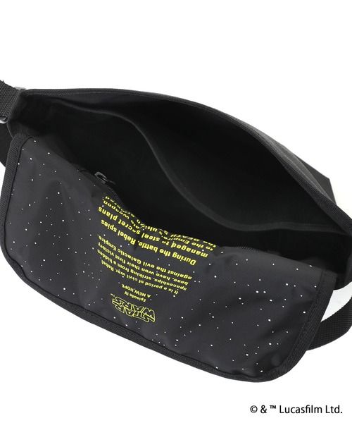 Manhattan Portage(マンハッタンポーテージ)の「NYLON MESSENGER BAG(XXS) BACK POCKET W/ DIVIDER MAGNET 2025 /STAR WARS(メッセンジャーバッグ・メンズ・ブラック・X-SMALL)」の16枚目の写真