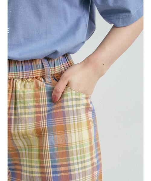 SM2（エスエムツー）の「マドラスチェックショートパンツ（その他パンツ・レディース・ブラック/オレンジ/レッド・F）」の13枚目の写真