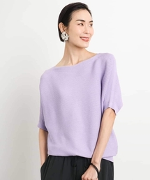 クレージュ　ニット　紫　⭐︎35 楽天市場】【OUTLET SALE】ニット《ミックス編み3Dジャガード