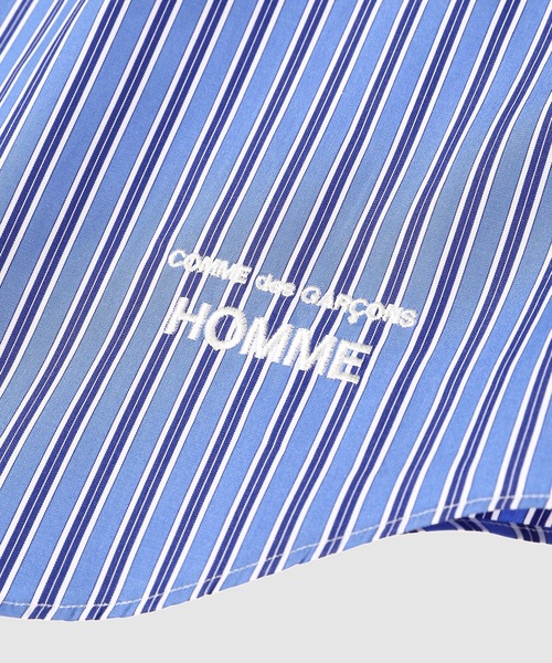 COMME des GARCONS HOMME（コム デ ギャルソン・オム）の「コットンストライプ LOGO（シャツ/ブラウス・メンズ・ブルー系その他/ブルー系その他2・L/M/S/XS）」の4枚目の写真