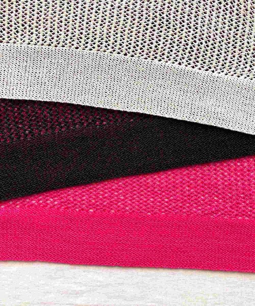 Q（キュー）の「半ホールガーメントメッシュカーデ（カーディガン/ボレロ・レディース・ブラック/アイボリー/ピンク・MEDIUM）」の6枚目の写真