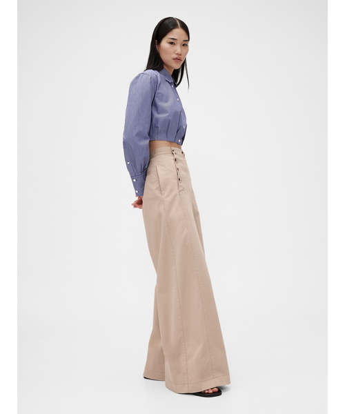 【売り切れ必至】GAP studio スカイハイデニム セーラーパンツ Gap公式オンラインストア | GapStudio スカイハイ デニム
