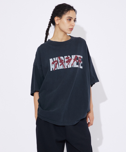 新品未使用タグ付き】REMI RELIEF/レミ レリーフコットンTシャツ REMI RELIEF / レミ レリーフ】 AKIRAMETE MESSAGE BIGTシャツ