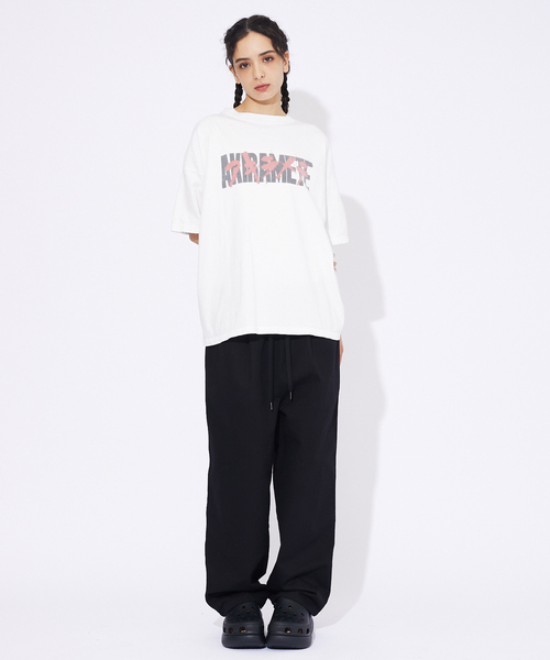 REMI RELIEF(レミレリーフ)の「【REMI RELIEF / レミ レリーフ】 AKIRAMETE MESSAGE BIGTシャツ/ユニセックス(Tシャツ/カットソー・メンズ・ブラック/オフホワイト・M/L/XL)」の3枚目の写真