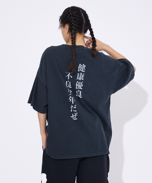 REMI RELIEF / レミ レリーフ】 AKIRAMETE MESSAGE BIGTシャツ