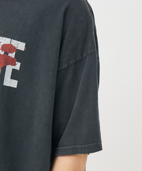 REMI RELIEF(レミレリーフ)の「【REMI RELIEF / レミ レリーフ】 AKIRAMETE MESSAGE BIGTシャツ/ユニセックス(Tシャツ/カットソー・メンズ・ブラック/オフホワイト・M/L/XL)」の18枚目の写真