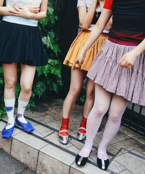 Anniel（アニエル）の「【別注】Anniel / サテン バレエ シューズ（バレエシューズ・レディース・ピンク/ブルー・39/38/37/36）」の5枚目の写真