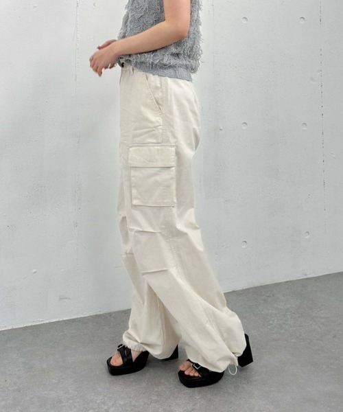 archives（アルシーヴ）の「チノカーゴパンツ（カーゴパンツ・レディース・アイボリー/グレー/ベージュ・MEDIUM）」の21枚目の写真