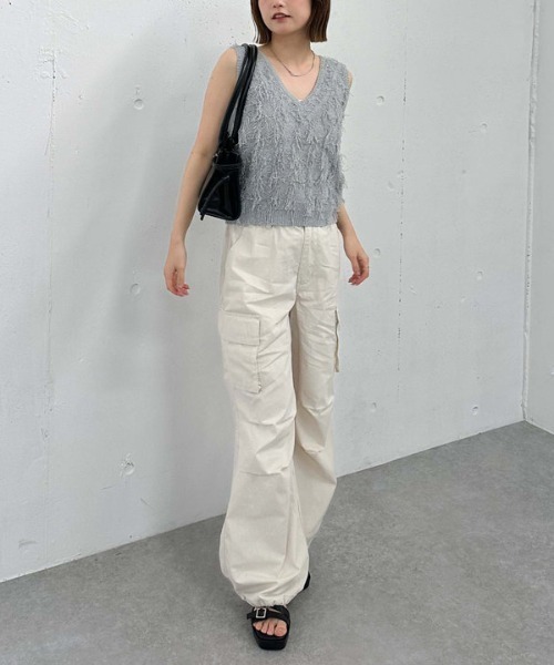 archives（アルシーヴ）の「チノカーゴパンツ（カーゴパンツ・レディース・アイボリー/グレー/ベージュ・MEDIUM）」の20枚目の写真