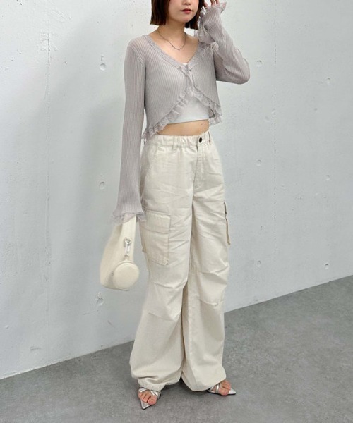 archives（アルシーヴ）の「チノカーゴパンツ（カーゴパンツ・レディース・アイボリー/グレー/ベージュ・MEDIUM）」の18枚目の写真