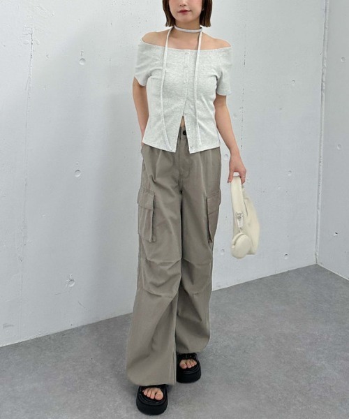 archives（アルシーヴ）の「チノカーゴパンツ（カーゴパンツ・レディース・アイボリー/グレー/ベージュ・MEDIUM）」の11枚目の写真