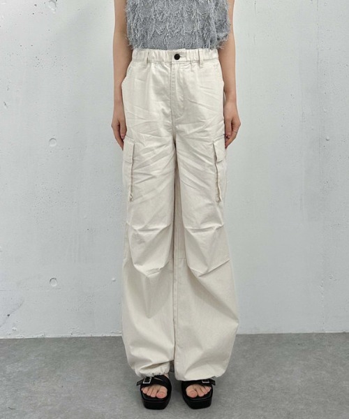 archives（アルシーヴ）の「チノカーゴパンツ（カーゴパンツ・レディース・アイボリー/グレー/ベージュ・MEDIUM）」の8枚目の写真
