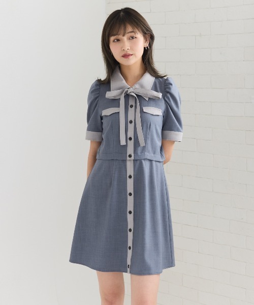 【関税込み】GUIZIO グレー Rowan ミニワンピース GUIZIO: グレー Rowan ミニワンピース | SSENSE 日本