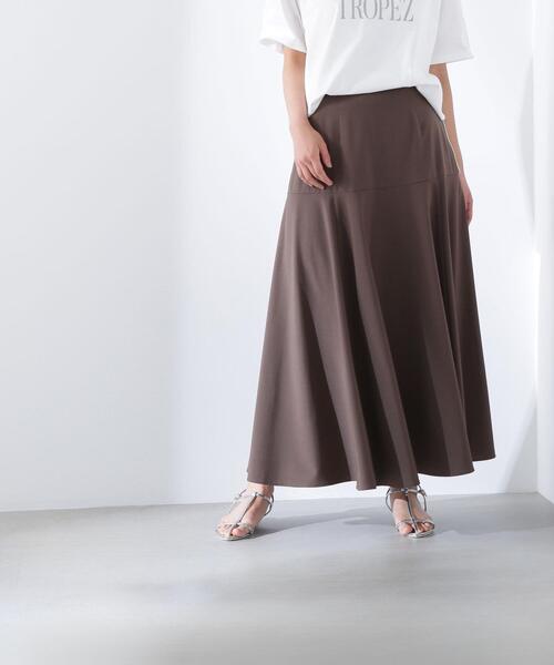 NATURAL BEAUTY BASIC(ナチュラルビューティーベーシック)の「◇【Oggi掲載】切替フレアマキシスカート(スカート・レディース・ブラック/ブラウン/レッド・SMALL/MEDIUM/P/S)」の8枚目の写真