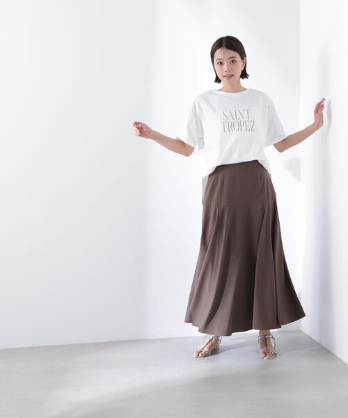 NATURAL BEAUTY BASIC(ナチュラルビューティーベーシック)の「◇【Oggi掲載】切替フレアマキシスカート(スカート・レディース・ブラック/ブラウン/レッド・SMALL/MEDIUM/P/S)」の10枚目の写真