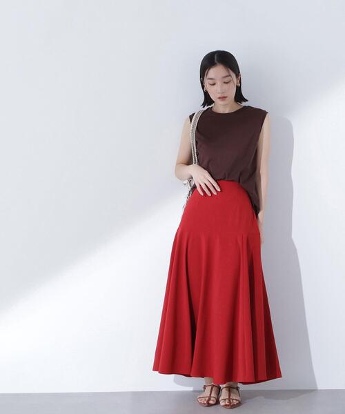 NATURAL BEAUTY BASIC(ナチュラルビューティーベーシック)の「◇【Oggi掲載】切替フレアマキシスカート(スカート・レディース・ブラック/ブラウン/レッド・SMALL/MEDIUM/P/S)」の21枚目の写真