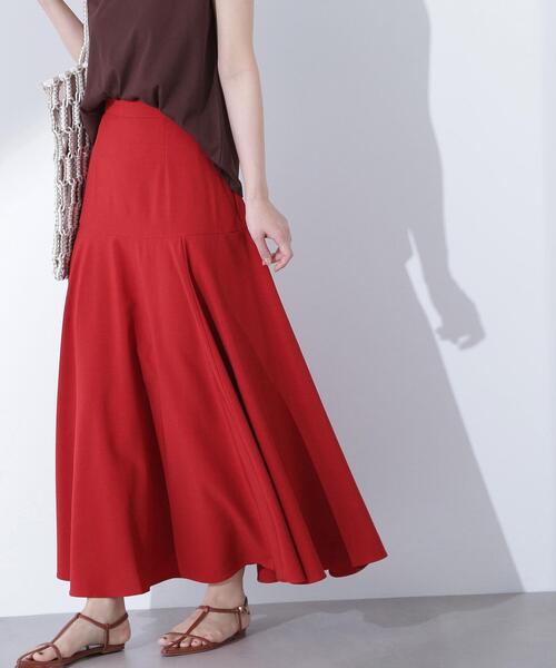 NATURAL BEAUTY BASIC(ナチュラルビューティーベーシック)の「◇【Oggi掲載】切替フレアマキシスカート(スカート・レディース・ブラック/ブラウン/レッド・SMALL/MEDIUM/P/S)」の5枚目の写真