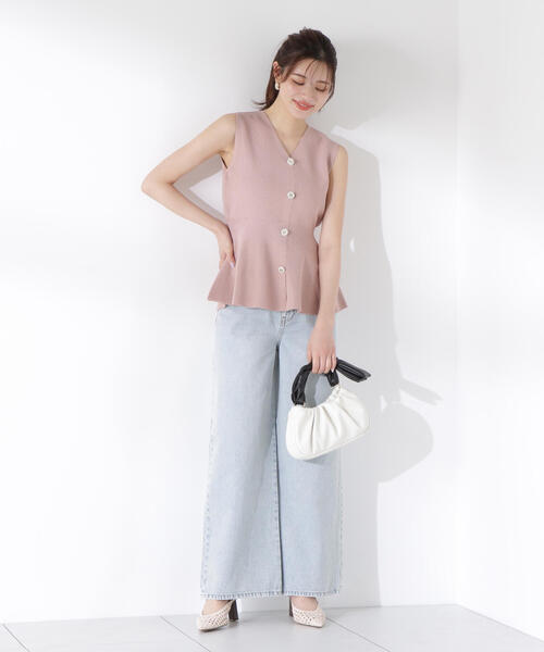 PROPORTION BODY DRESSING（プロポーションボディドレッシング）の「畦ペプラムプルオーバー / 1215270603（ニット/セーター・レディース・ブラック/カーキ/ピンク・FREE）」の14枚目の写真