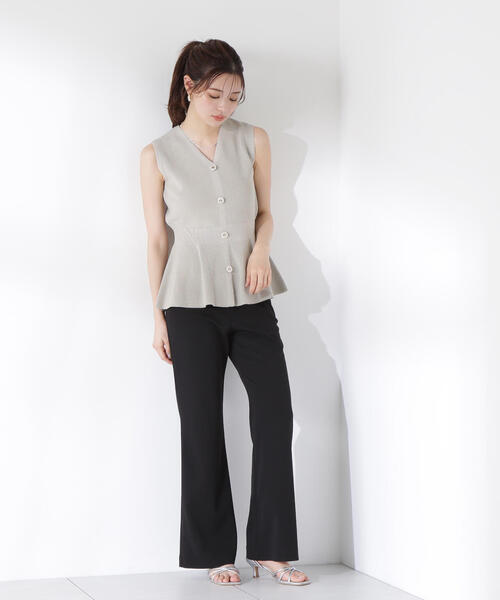 PROPORTION BODY DRESSING（プロポーションボディドレッシング）の「畦ペプラムプルオーバー / 1215270603（ニット/セーター・レディース・ブラック/カーキ/ピンク・FREE）」の19枚目の写真