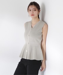 PROPORTION BODY DRESSING | 畦ペプラムプルオーバー / 1215270603(ニット/セーター)