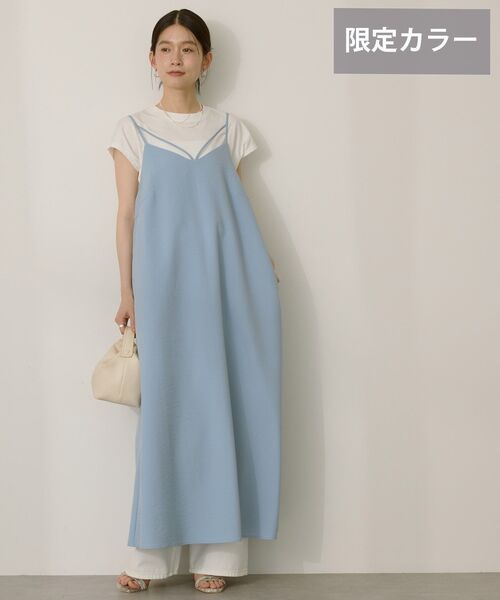 AMERICAN HOLIC(アメリカンホリック)の「ダブルストラップキャミワンピース(ワンピース・レディース・ブラック/ドット/サックスブルー・L/M)」の16枚目の写真