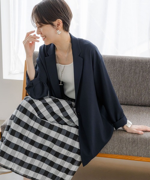 Elura（エルーラ）の「リバーシブルフレアスカート〈低身長サイズあり〉/451478（スカート・レディース・オレンジ/ブラック系その他/ブラック・FREE/FREE(S)）」の2枚目の写真