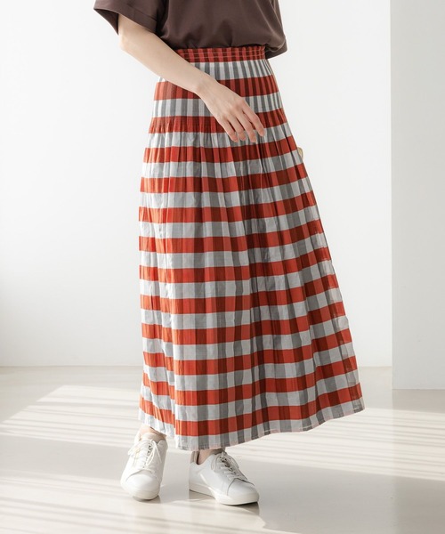 Elura（エルーラ）の「リバーシブルフレアスカート〈低身長サイズあり〉/451478（スカート・レディース・オレンジ/ブラック系その他/ブラック・FREE/FREE(S)）」の3枚目の写真