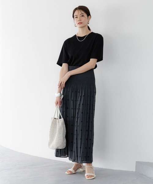 Elura（エルーラ）の「リバーシブルフレアスカート〈低身長サイズあり〉/451478（スカート・レディース・オレンジ/ブラック系その他/ブラック・FREE/FREE(S)）」の12枚目の写真