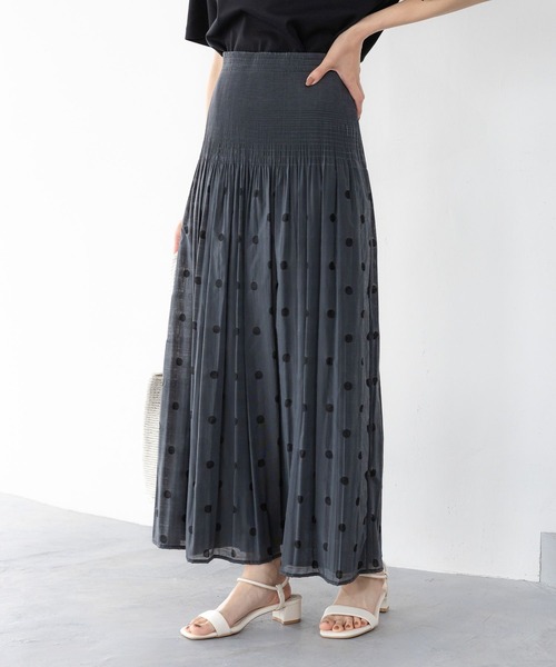 Elura（エルーラ）の「リバーシブルフレアスカート〈低身長サイズあり〉/451478（スカート・レディース・オレンジ/ブラック系その他/ブラック・FREE/FREE(S)）」の14枚目の写真