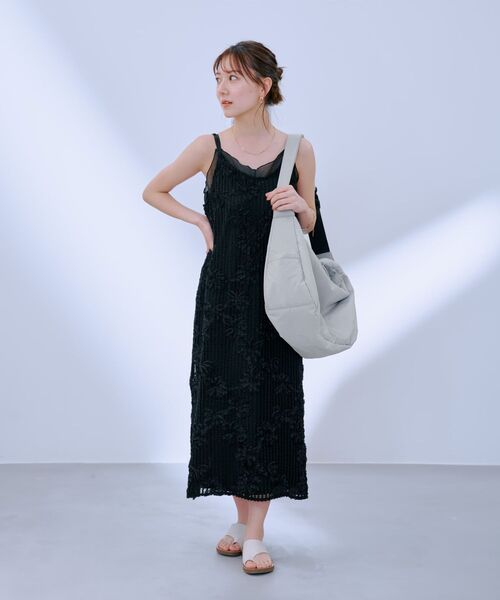 COHINA(コヒナ)の「パデッドキャリーオンショルダーバッグ 【低身長・小柄女性】(ショルダーバッグ・レディース・ベージュ/グレー/ブラック・ONE SIZE)」の8枚目の写真