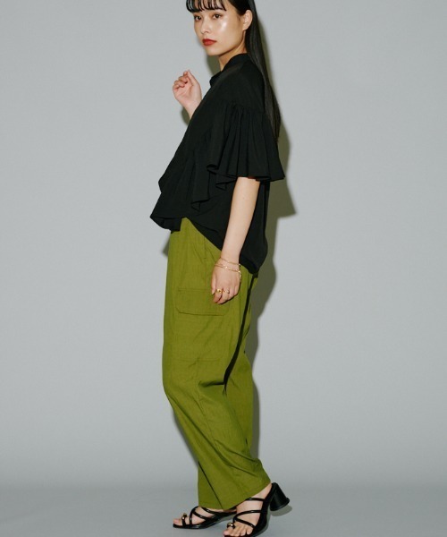 terrace（テラス）の「カスレシアーカーゴパンツ（カーゴパンツ・レディース・ブラック/カーキ/ピンク・MEDIUM）」の2枚目の写真