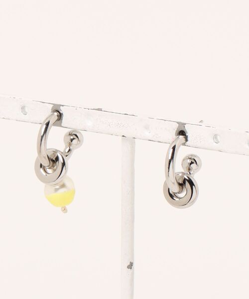 フランス発☆Justine Clenquet☆ Ethan Summer ピアス：イエロー セール】JUSTINE CLENQUET ETHAN YELLOW EARRINGS 31JC05ETHAN2