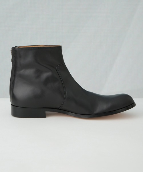 M*様 PADRONE バックジップブーツ40 ブラック PADRONE THE STANDARD LINE / 別注 BACK ZIP BOOTS / バック