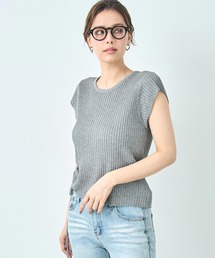 裾ドロスト ニット トップス