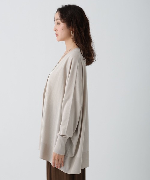 Elura（エルーラ）の「UVカットガウンカーディガン/495594（カーディガン/ボレロ・レディース・ブラック/グレイッシュベージュ/グリーン系その他/ホワイト/イエロー/ダークブラウン・FREE）」の14枚目の写真