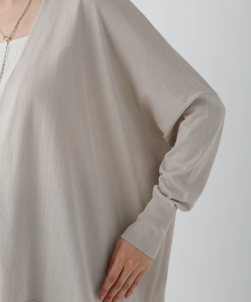 Elura（エルーラ）の「UVカットガウンカーディガン/495594（カーディガン/ボレロ・レディース・ブラック/グレイッシュベージュ/グリーン系その他/ホワイト/イエロー/ダークブラウン・FREE）」の17枚目の写真