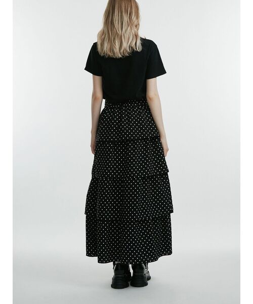 jouetie（ジュエティ）の「パターンティアードロングスカート（スカート・レディース・ブラック/ブラウン・MEDIUM）」の16枚目の写真