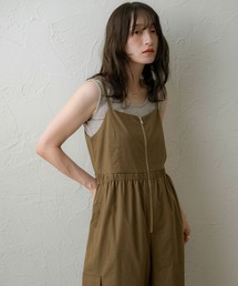 【NOAHL】ジップデザインリネンサロペット